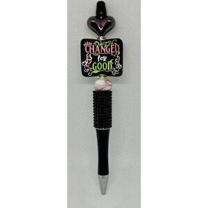 Wicked themed "Changed For Good" Custom Beaded Pen